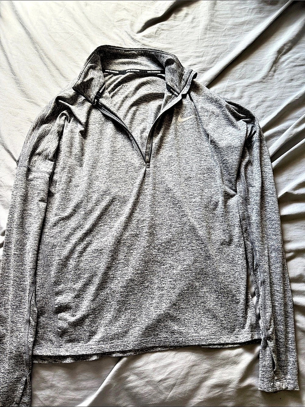 Nike Dri-FIT Element Half-Zip Running Top Gray
